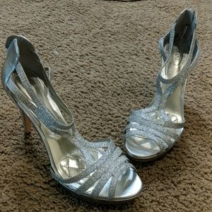 Silver heels alfani from Macy's
